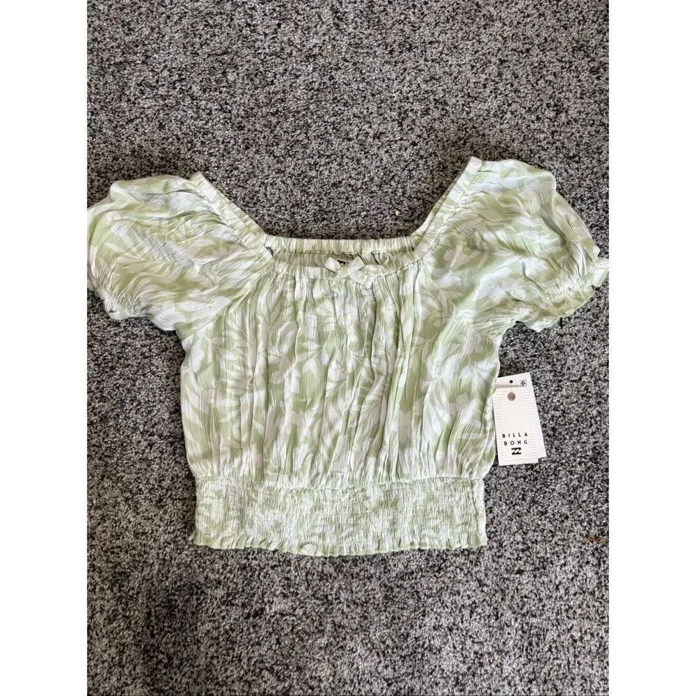 ❤️Billabong Girls Floral Smocked Top SzMed